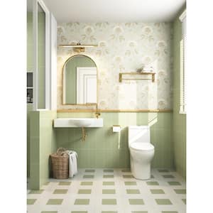 Ally 10 in. Rough in Size 1-Piece 0.8/1.28 GPF Dual Flush Elongated Toilet in White, Seat Included