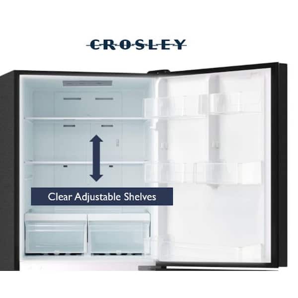 Crosley 30 in. 18.7 Cu. Ft. Bottom Freezer Refrigerator in Black