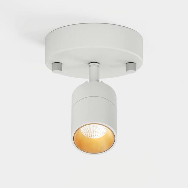 Vidalite Shura Matte White Adjustable Spot Light, Integrated LED