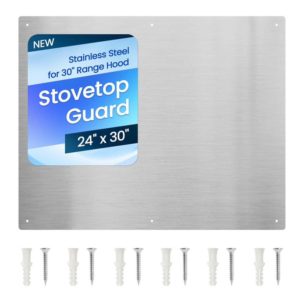 24 x 30 in. Stainless Steel Kitchen Backsplash Wall Shield for 30 in. Range Hood, Easy to Clean and Install, Durable price history on PriceWatchPro