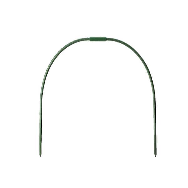 Agfabric Greenhouse Hoop, 20 in. H X 20.5 in. W Green Plastic-Coated Steel Pipe U-Bend (6-Pack)