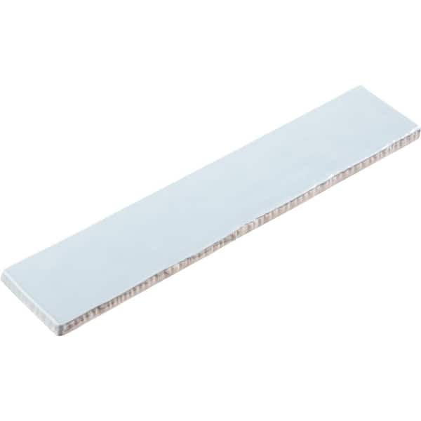 Compass Pivot Gray/Blue 2 in. x 10 in. Smooth Glossy Subway Ceramic Wall Tile (3.17 sq. ft./Case)