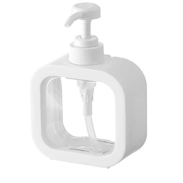 Aoibox 500ML Transparent Bottling Refillable Plastic Pump Bottle for Soap and Lotion Dispenser