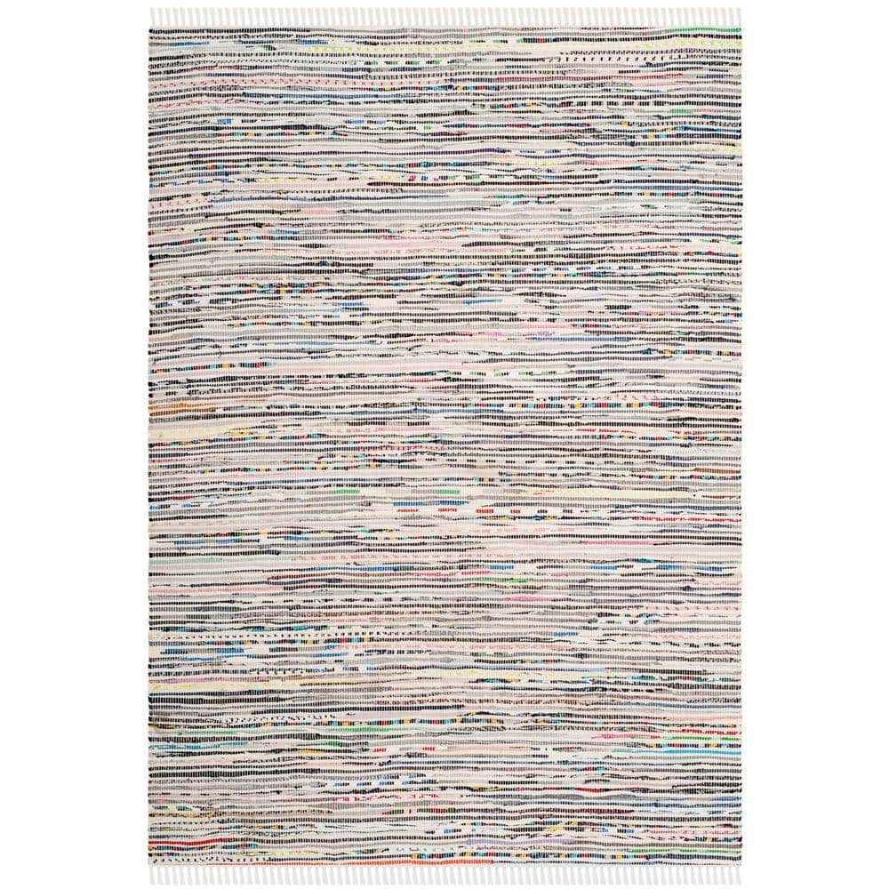 Rag Rug Ivory/Multi 8 ft. x 10 ft. Gradient Solid Striped Area Rug price history on PriceWatchPro