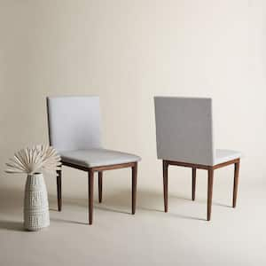 Milana Wood/Light Gray 16.5 in. Wood Dining Chair (Set of 2)