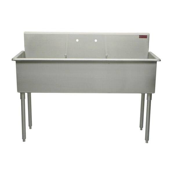 Griffin Products T-Series 51 in. Stainless Steel Scullery Sink