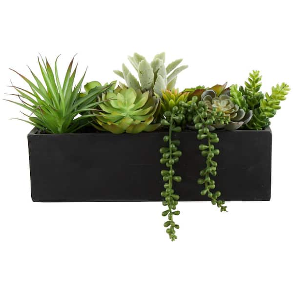 Litton Lane 8 in. H Artificial Succulent Foliage