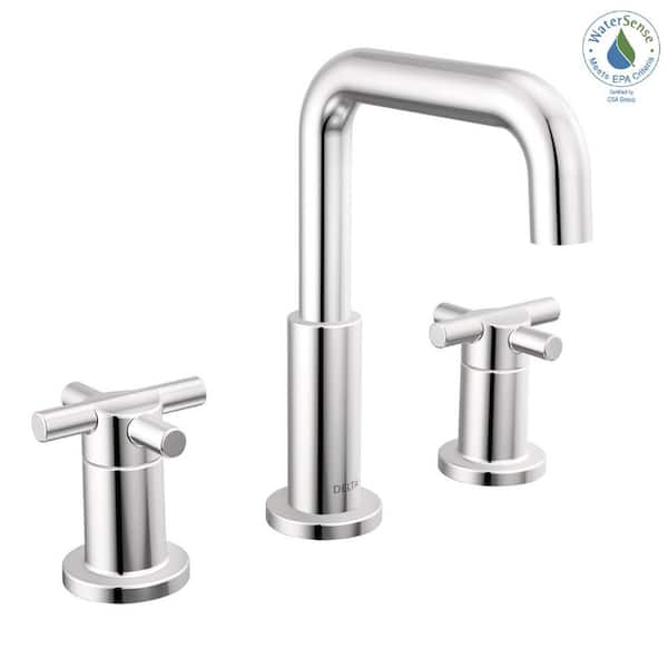 Delta Nicoli 8 in. Widespread Double Handle Bathroom Faucet in
