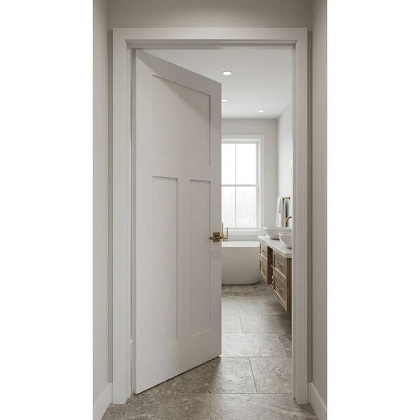 Krosswood Doors 30 in. x 80 in. Right-Hand Craftsman Shaker 3