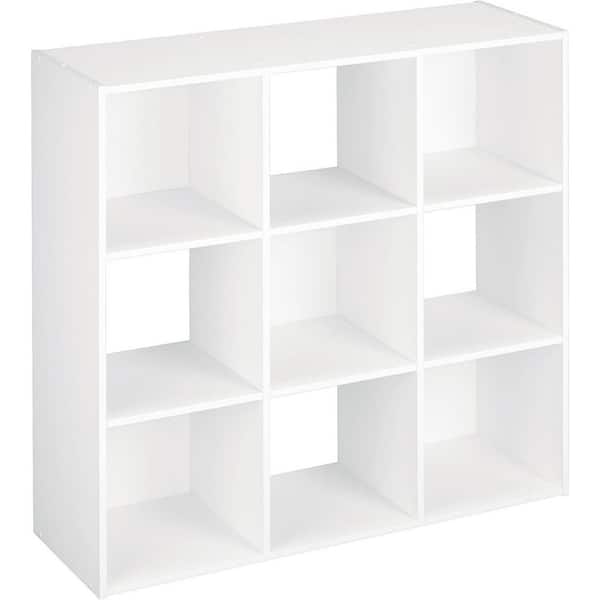 35.9 in. W x 11.7 in. D White Open Bookcase Display Shelf Decorative Wall Shelf