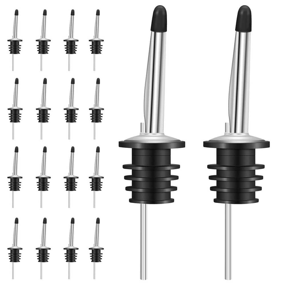24-Pack Stainless Steel Liquor Pour Spouts with Dust Caps for Bottles and Bar Service price history on PriceWatchPro
