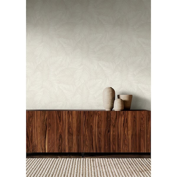 30.75 sq. ft. Sand Plaster the Olivia Vinyl Peel and Stick Wallpaper Roll