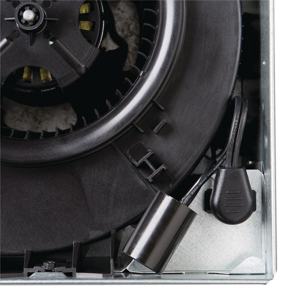 White Steel 80 CFM Bathroom Exhaust Fan