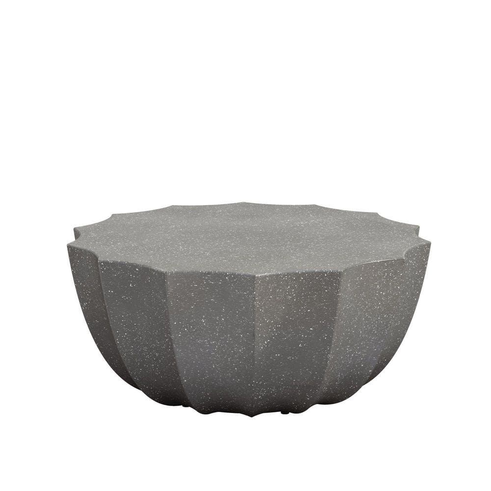 Yvaine Grey Circular Cement Outdoor Coffee Table price history on PriceWatchPro