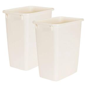 Rubbermaid Commercial Products 7 Gal. Black Plastic Rectangular Deskside  Trash Can RCP295600BK - The Home Depot