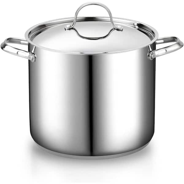 Cooks Standard Classic 12 qt. Stainless Steel Stock Pot with Lid