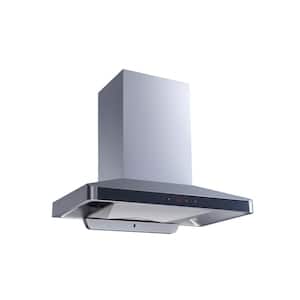 36 in. 900 CFM Ducted Wall Mount Range Hood in Stainless Steel with Panel, Baffle Filter, Touch Control and Self Clean