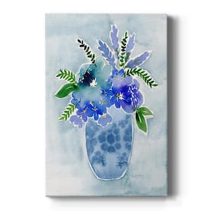 Blue Bouquet I By Wexford Homes Unframed Giclee Home Art Print 12 in. x 8 in.