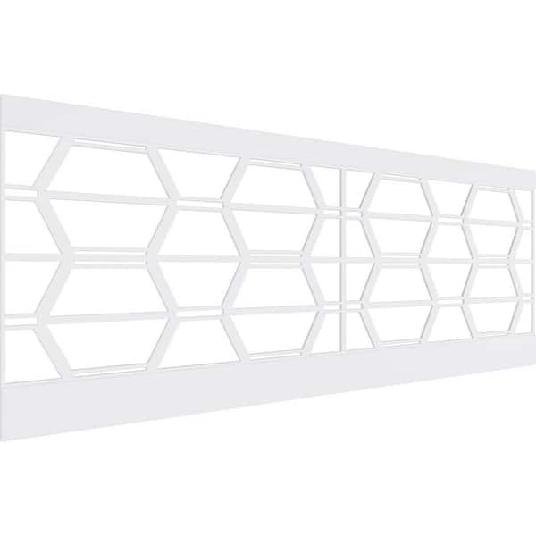 Ekena Millwork 36 in. H x 94-1/2 in. W 23.64 sq. ft. Greeley PVC Wainscot Paneling Kit