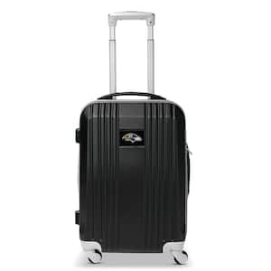 NFL Baltimore Ravens Black 21 in. Hardcase 2-Tone Luggage Carry-On Spinner Suitcase