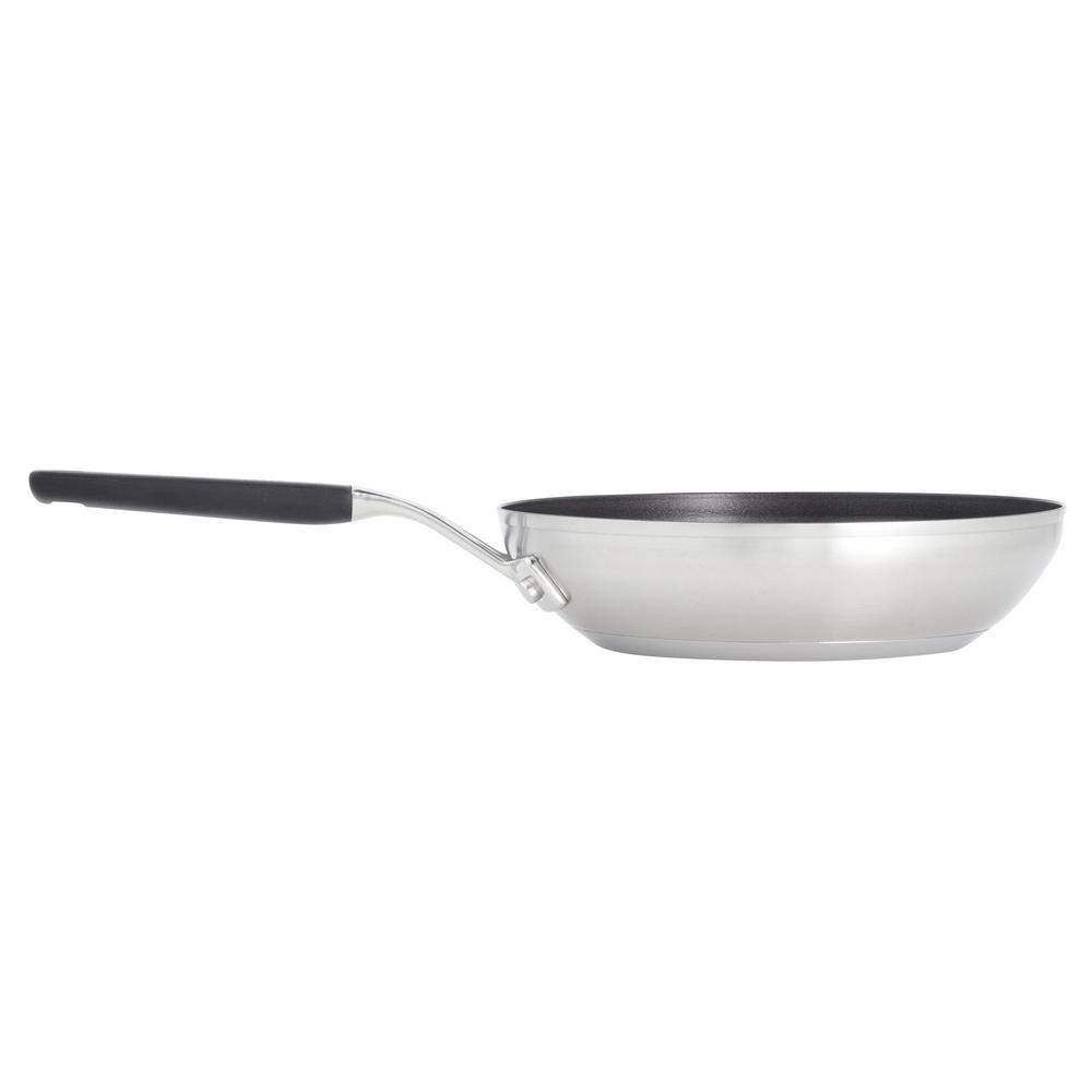 12 in. Brushed Stainless Steel Frying Pan - thumbnail 9