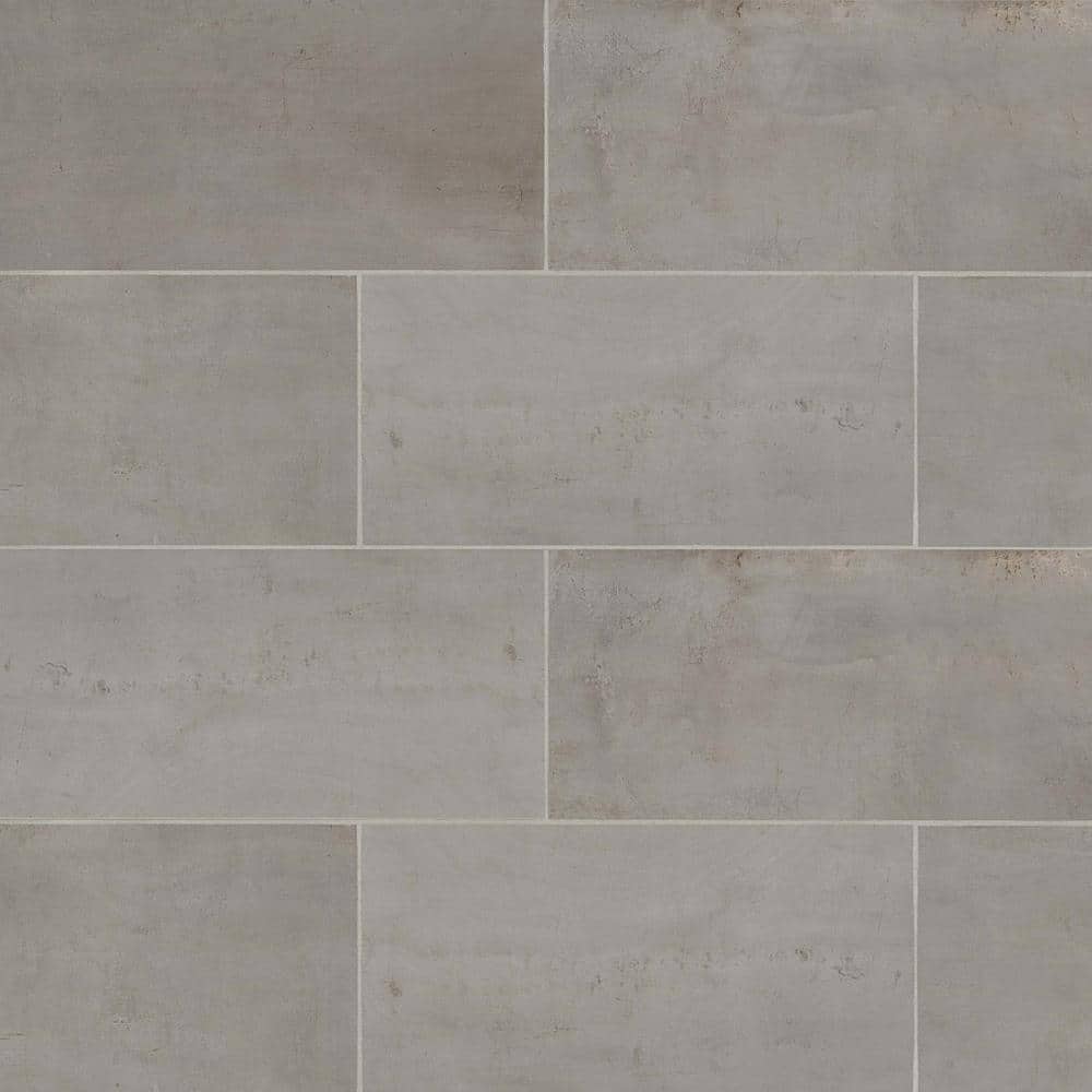 Silver 12x24 Matte Porcelain Indoor/Outdoor Tile