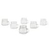 48-Pack 2 Oz White Plastic Containers with Inner and Outer Lid