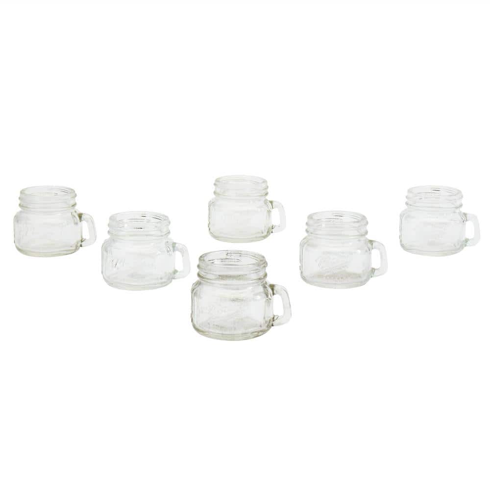 Mason Craft & More Mason Jar with Handle & Lid - Clear, 8 oz