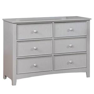 7-Drawer Omnus Gray Dresser 34.5 in. H x 48 in. W x 16.25 in. D