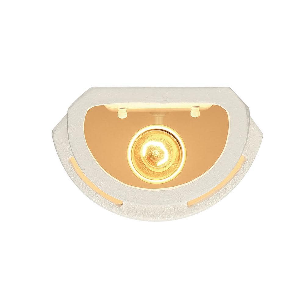 White Ceramic Dimmable Outdoor Pocket Wall Sconce