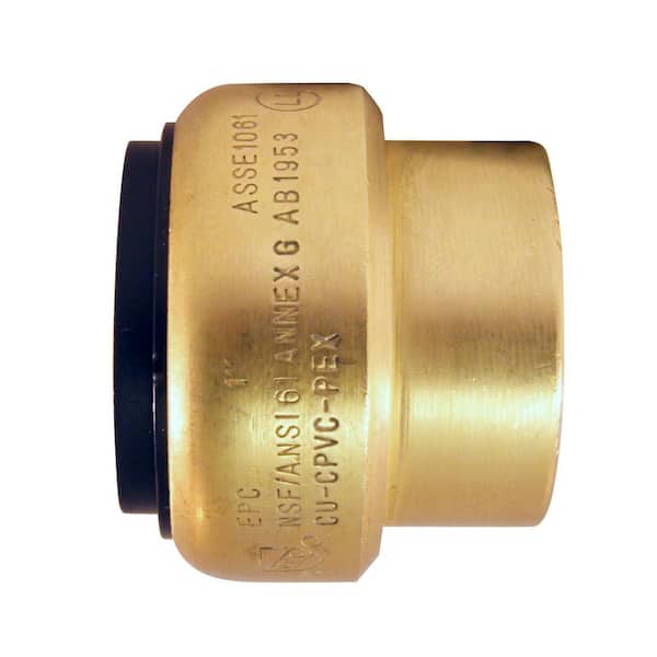 Tectite 1 in. Brass Push-to-Connect Cap