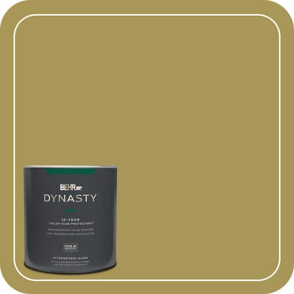 BEHR DYNASTY 1 qt. #390D-6 Spring Moss Semi-Gloss Exterior Stain-Blocking Paint & Primer