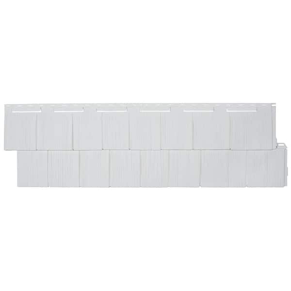 Novik NovikShake 15 in. W x 48.75 in. L White Faux Stone Panel