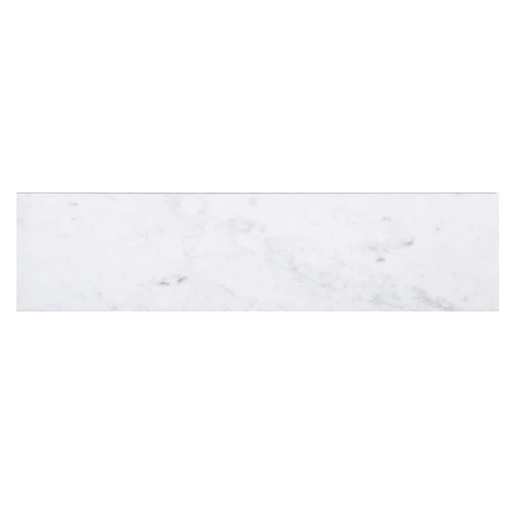 Have a question about Jeffrey Court Italian White Carrara 4 in. x 16 in