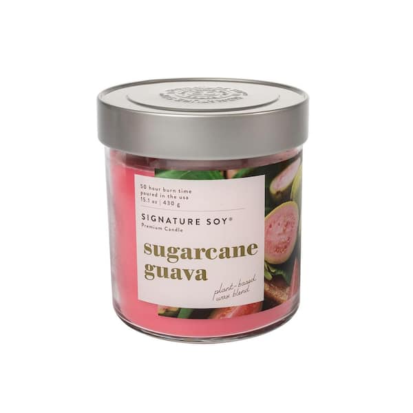 Signature Soy 15.2 oz. Sugarcane Guava Scented Candle