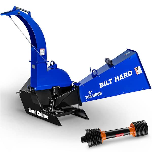 6 in. 3 Point PTO Gas Powered Woodchipper for 42-100 HP with Reversible Blades
