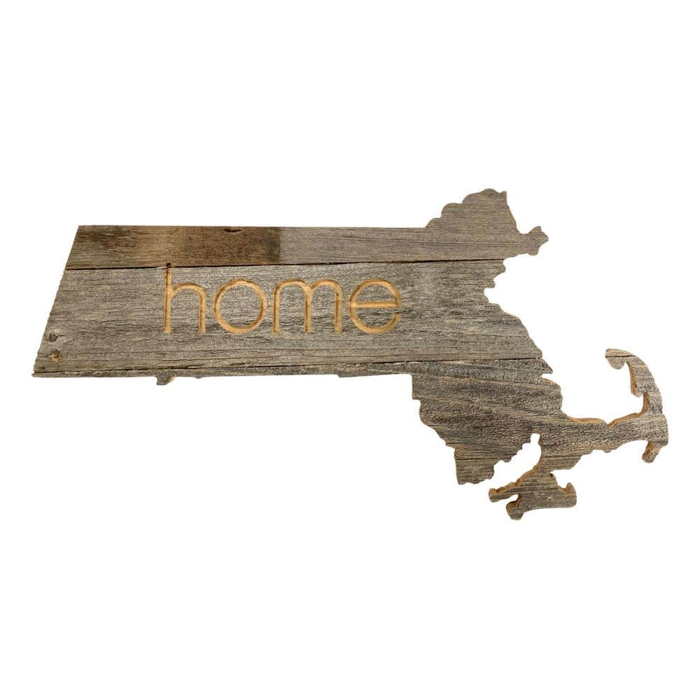 BarnwoodUSA Large Rustic Farmhouse Massachusetts Home State Reclaimed ...