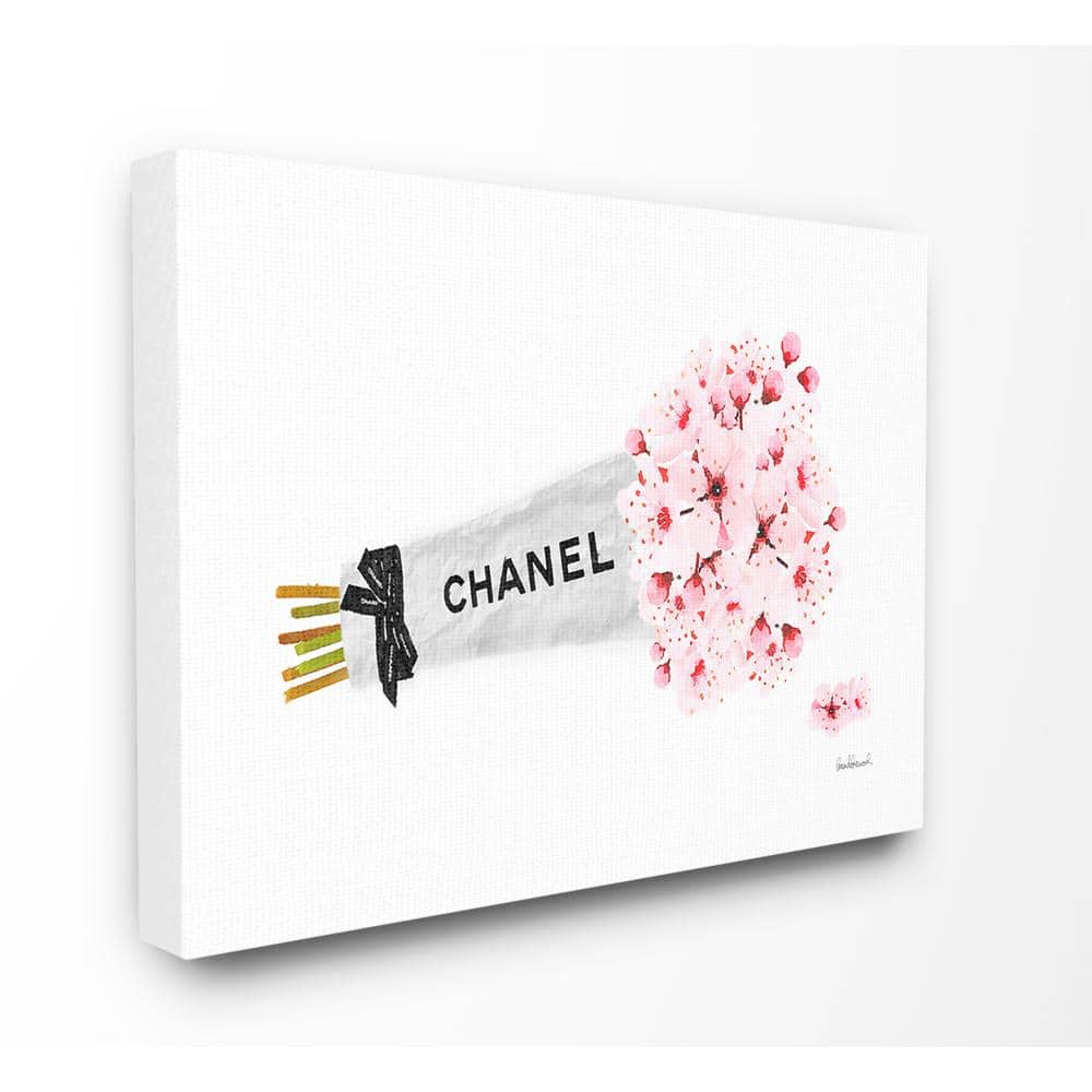 Stupell Industries 24 in. x 30 in. Fashion Chanel Wrapped Cherry Blossoms  by Amanda Greenwood Framed Wall Art agp-181_fr_24x30 - The Home Depot