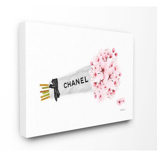 Stupell Industries 30 in. x 40 in. Fashion Chanel Wrapped Cherry Blossoms  by Amanda Greenwood Canvas Wall Art agp-181_cn_30x40 - The Home Depot