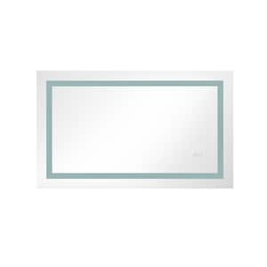 24 in. W x 40 in. H Rectangular Frameless Anti-Fog LED Lighted Wall Mounted Bathroom Vanity Mirror High Lumen