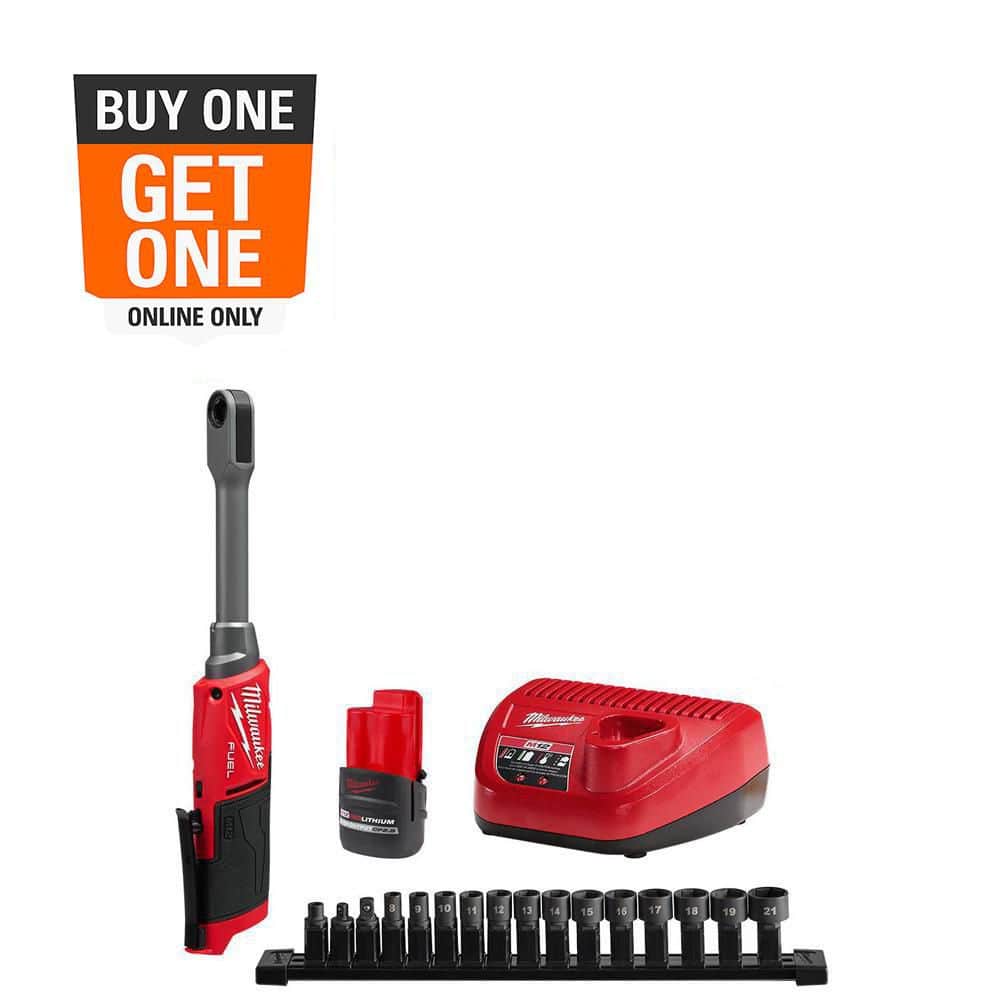 M12 FUEL INSIDER 12V Lithium-Ion Brushless Cordless 1/4 in. - 3/8 in. Extended Reach Box Ratchet Kit w/ Battery, Charger price history on PriceWatchPro