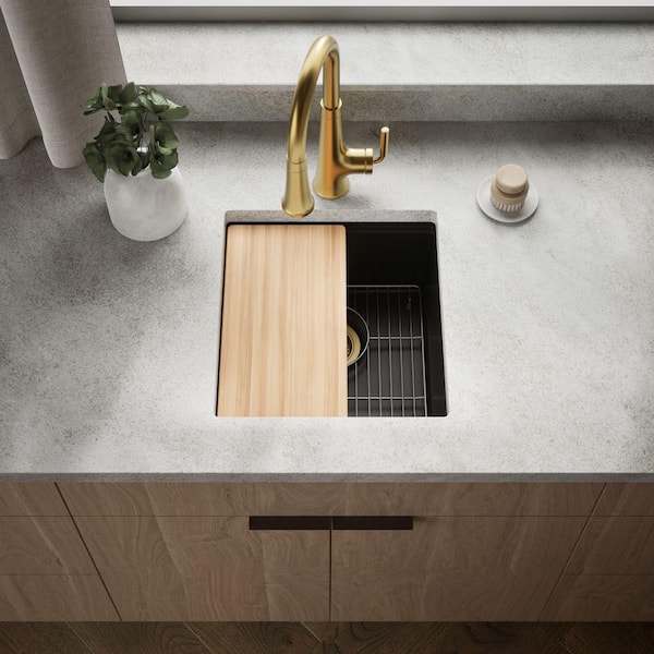 Billings 18 in. Undermount Bar Sink With Accessories