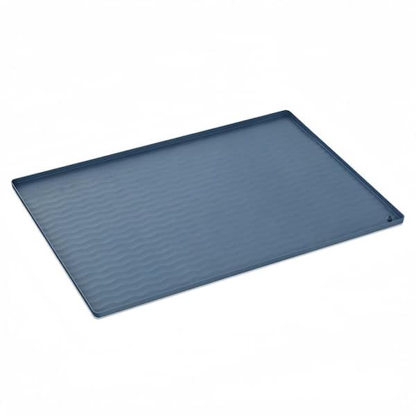 31 in. x 22 in. Silicone Pantry Organizers Liner for Kitchen, Bathroom, Cabinet and Counter, Mat and Pet Cat Puppy