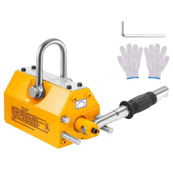 Magnetic Lifter, 220 lbs. /100 kg Pulling Capacity, 2.5 Safety Factor, Neodymium and Steel, Lifting Magnet with Release
