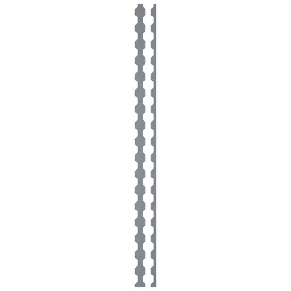 Ekena Millwork Pontiac 0.125 in. T x 0.33 ft. W x 8 ft. L Gold Mirror Acrylic Resin Decorative Wall Paneling 17-Pack