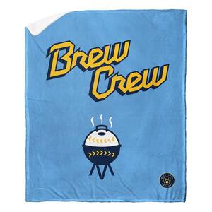 MLB City Connect Brewers Silk Touch Sherpa Multicolor Throw