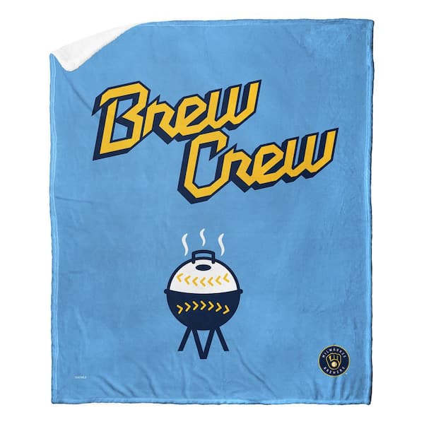 THE NORTHWEST GROUP MLB City Connect Brewers Silk Touch Sherpa Multicolor Throw
