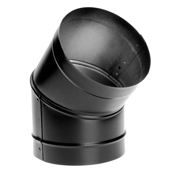 Black Single Wall Chimney Stove Pipe Telescoping Section Black Single Wall Chimney Stove Pipe Telescoping Section