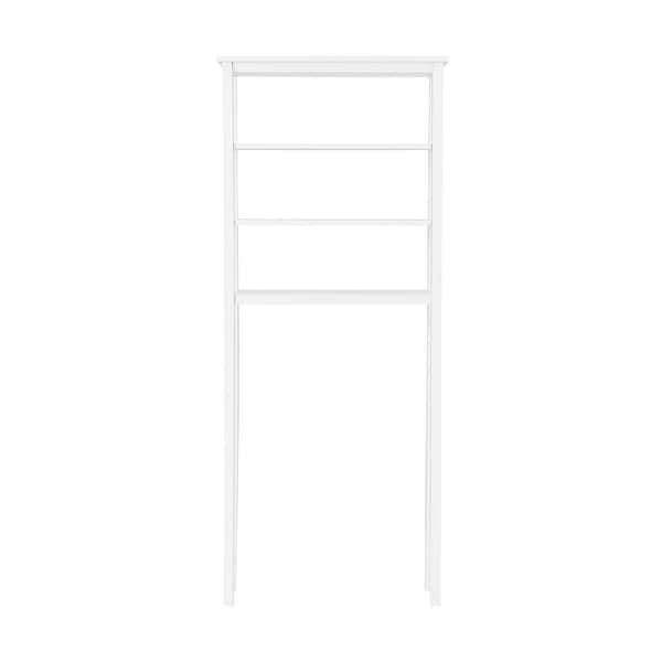 Alaterre Furniture Dover 27 in. W Over Toilet Space Saver with Open Shelving in White