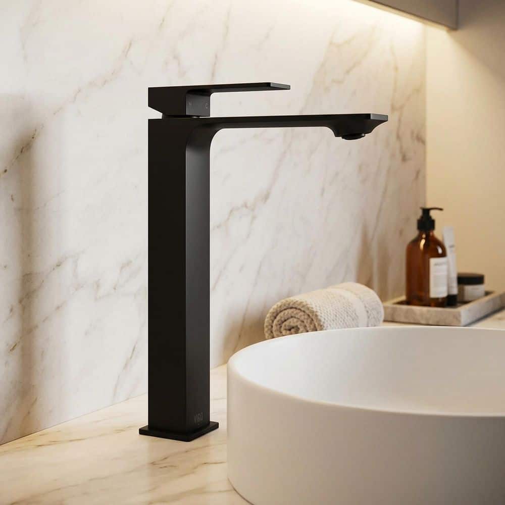 VIGO Dunn Single Handle Single-Hole Bathroom Vessel Faucet in